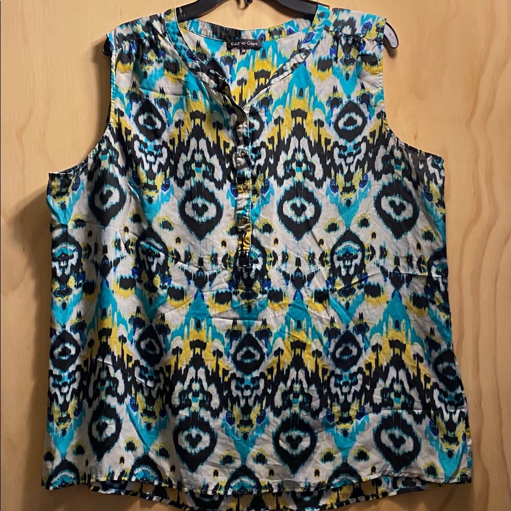 Violet and Claire Sleeveless Blouse
